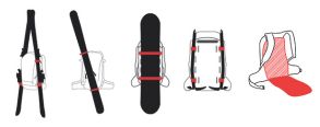 Options spécifiques des sacs à dos Rescuer 28 Pro et Rescuer 35 Pro Arva